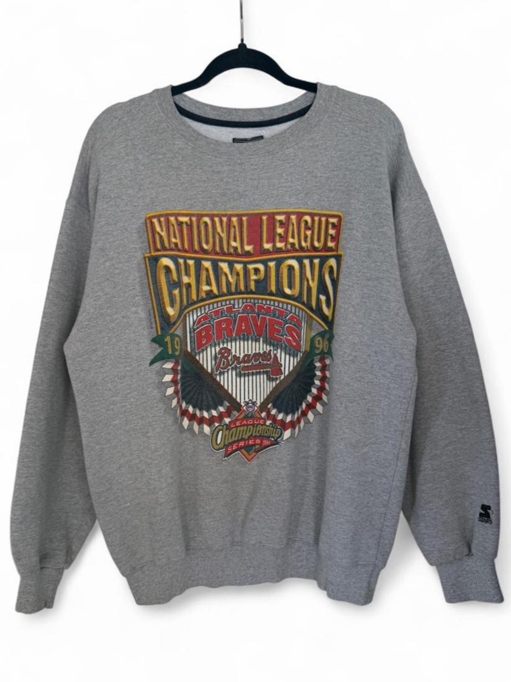Vintage 1996 Atlanta Braves baseball MLB sweatshirt size large